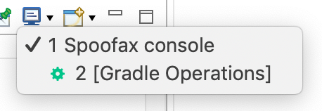 Spoofax console select screenshot